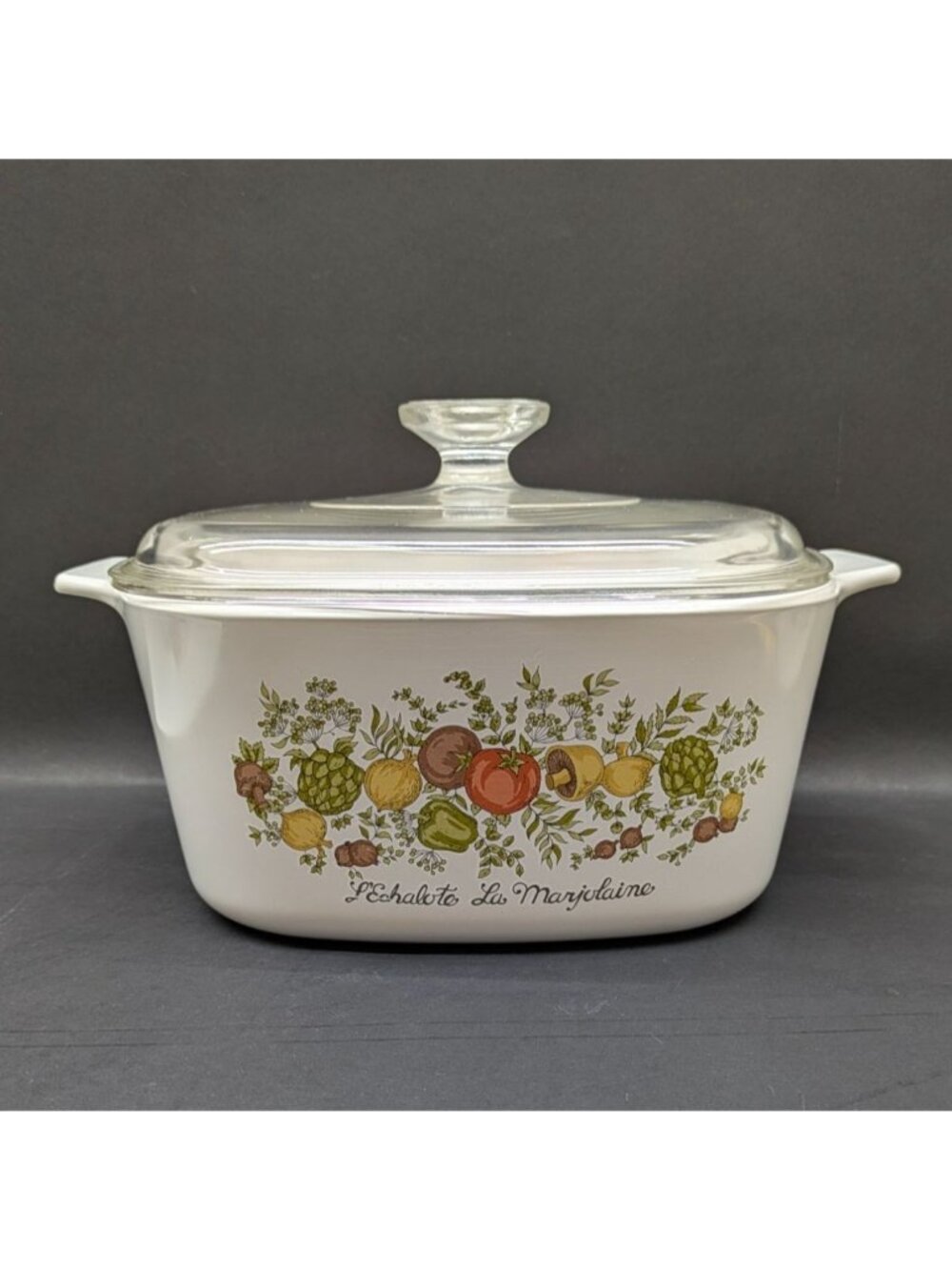 Corning Ware Spice of Life A-3-B L'Echalote La Marjolaine 3 Qt Covered Casserole